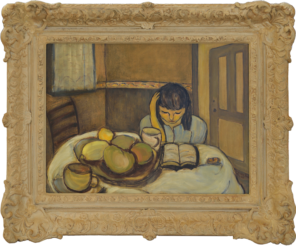 Artist: Florence Vale Painting: Still Life with Figure, 1948